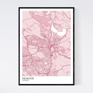 Milngavie Neighbourhood Map Print