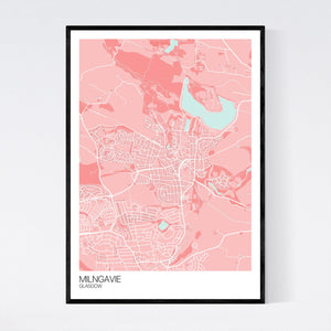 Milngavie Neighbourhood Map Print