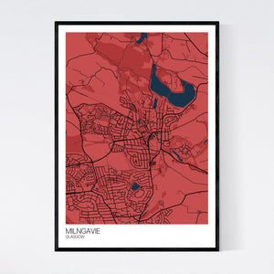 Milngavie Neighbourhood Map Print