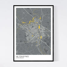 Load image into Gallery viewer, Milton Keynes City Map Print