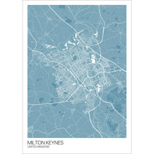 Load image into Gallery viewer, Map of Milton Keynes, United Kingdom