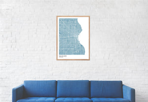 Map of Milwaukee, Wisconsin