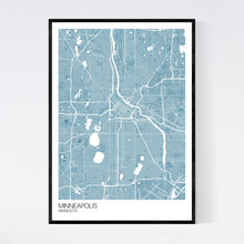 Load image into Gallery viewer, Minneapolis City Map Print