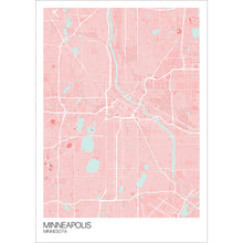 Load image into Gallery viewer, Map of Minneapolis, Minnesota