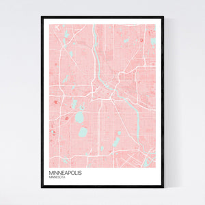 Map of Minneapolis, Minnesota