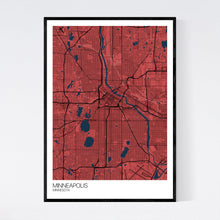 Load image into Gallery viewer, Minneapolis City Map Print