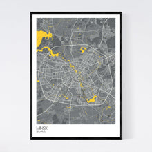 Load image into Gallery viewer, Minsk City Map Print