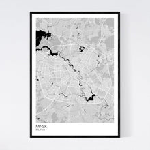 Load image into Gallery viewer, Map of Minsk, Belarus