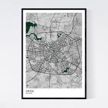 Load image into Gallery viewer, Minsk City Map Print