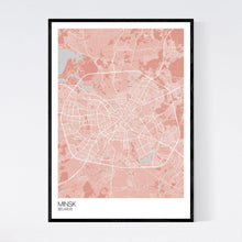 Load image into Gallery viewer, Minsk City Map Print