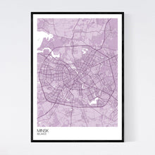 Load image into Gallery viewer, Minsk City Map Print