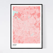 Load image into Gallery viewer, Minsk City Map Print
