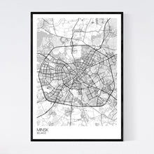 Load image into Gallery viewer, Minsk City Map Print