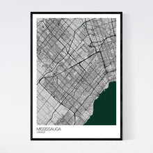 Load image into Gallery viewer, Mississauga City Map Print