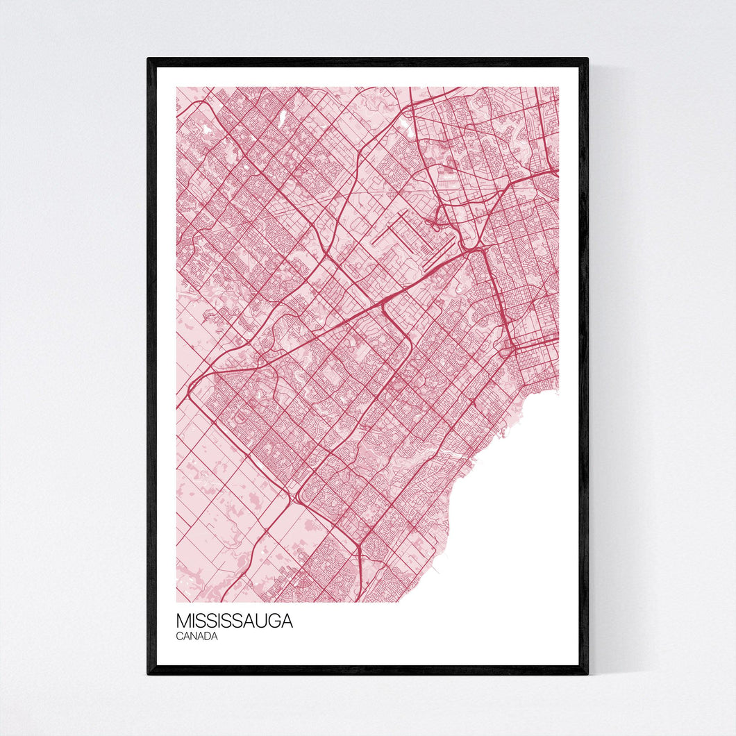 Mississauga City Map Print