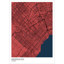 Load image into Gallery viewer, Map of Mississauga, Canada