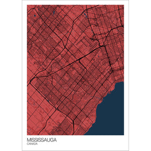 Map of Mississauga, Canada