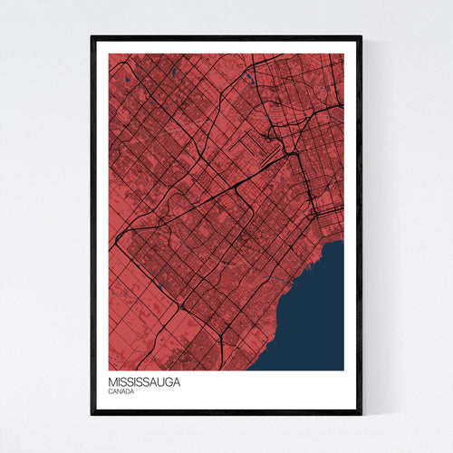 Map of Mississauga, Canada