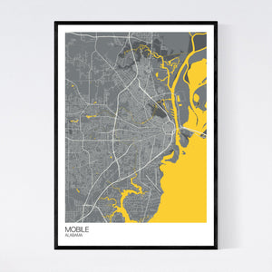 Mobile City Map Print