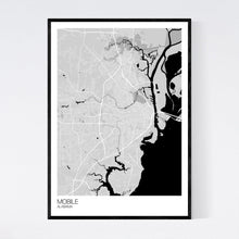 Load image into Gallery viewer, Mobile City Map Print