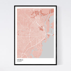 Mobile City Map Print