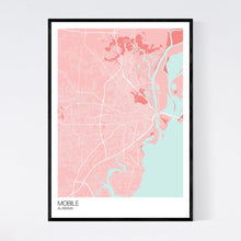 Load image into Gallery viewer, Mobile City Map Print