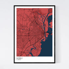 Load image into Gallery viewer, Mobile City Map Print