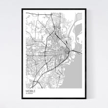 Load image into Gallery viewer, Mobile City Map Print