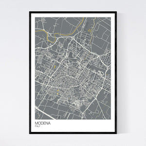 Modena City Map Print