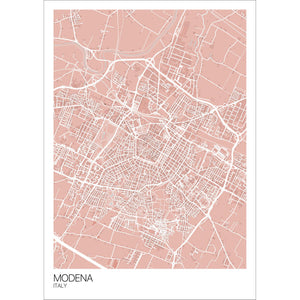 Map of Modena, Italy