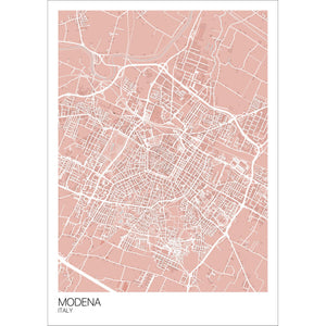 Map of Modena, Italy