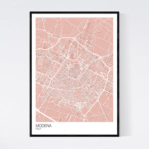 Map of Modena, Italy