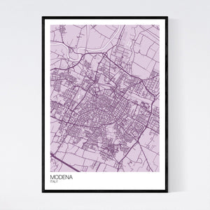 Modena City Map Print