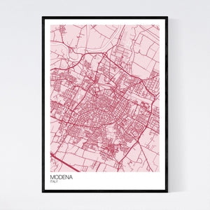 Modena City Map Print