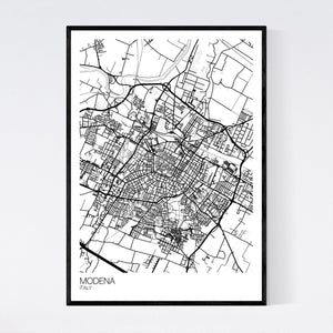 Modena City Map Print