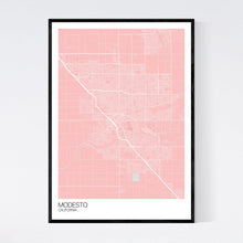 Load image into Gallery viewer, Modesto City Map Print