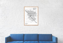 Load image into Gallery viewer, Map of Modesto, California