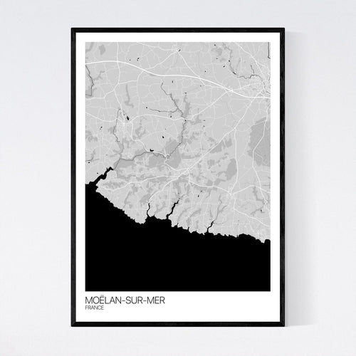 Moëlan-sur-Mer Map Print