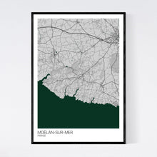 Load image into Gallery viewer, Moëlan-sur-Mer City Map Print