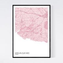 Load image into Gallery viewer, Moëlan-sur-Mer City Map Print