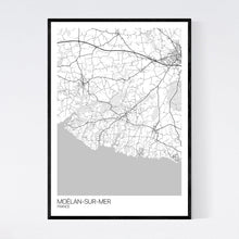 Load image into Gallery viewer, Moëlan-sur-Mer City Map Print