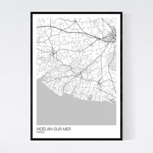 Load image into Gallery viewer, Moëlan-sur-Mer Map Print