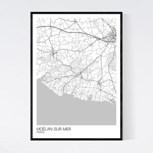 Moëlan-sur-Mer Map Print