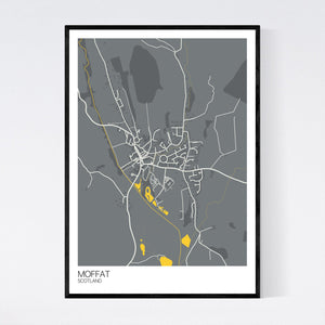Moffat Town Map Print