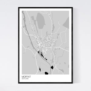 Moffat Town Map Print