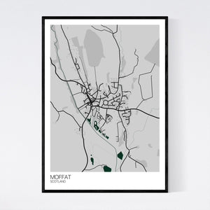 Moffat Town Map Print