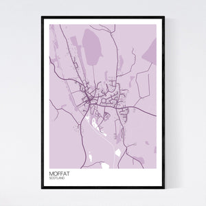 Moffat Town Map Print