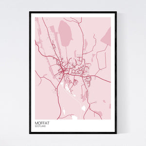 Moffat Town Map Print