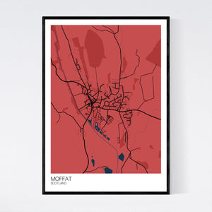 Moffat Town Map Print