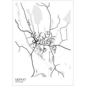 Map of Moffat, Scotland